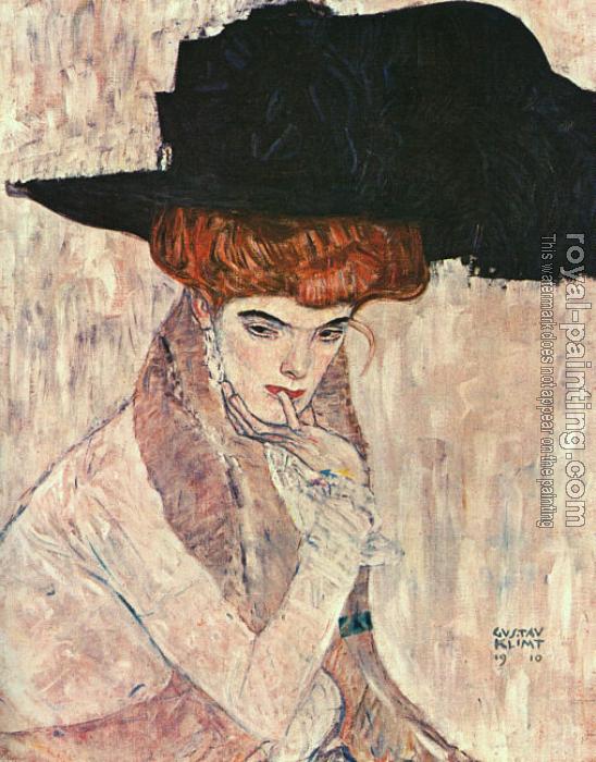 Gustav Klimt : The Black Feather Hat Gustav Klimt : The Black Feather Hat